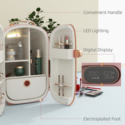 Portable Skincare Fridge with LED Display
