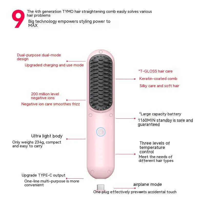 Anion Dual-Use Hair Styling Comb
