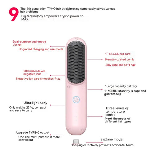 Anion Dual-Use Hair Styling Comb