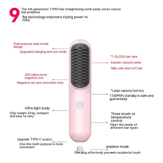 Anion Dual-Use Hair Styling Comb