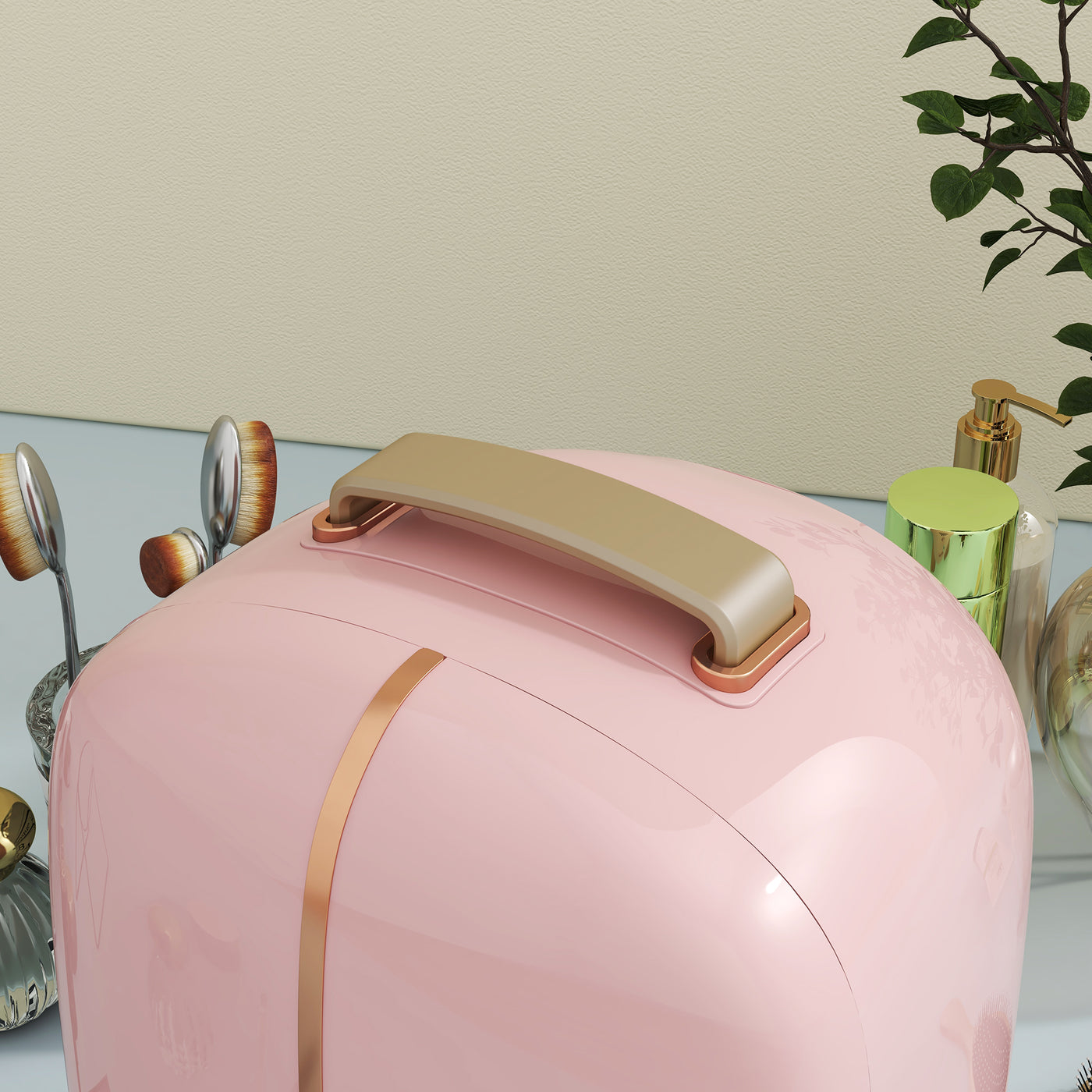 Portable Skincare Fridge with LED Display