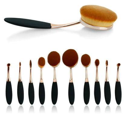 Expert Beauty 10-Piece Oval Brush Set