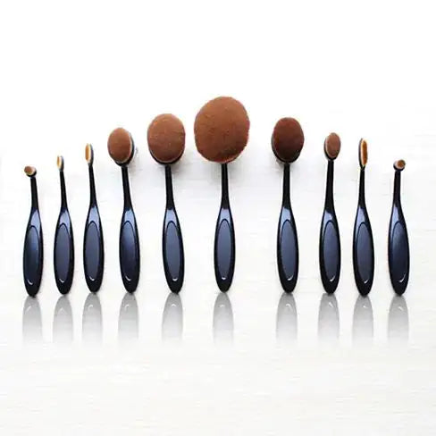 Expert Beauty 10-Piece Oval Brush Set