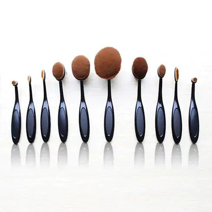 Expert Beauty 10-Piece Oval Brush Set