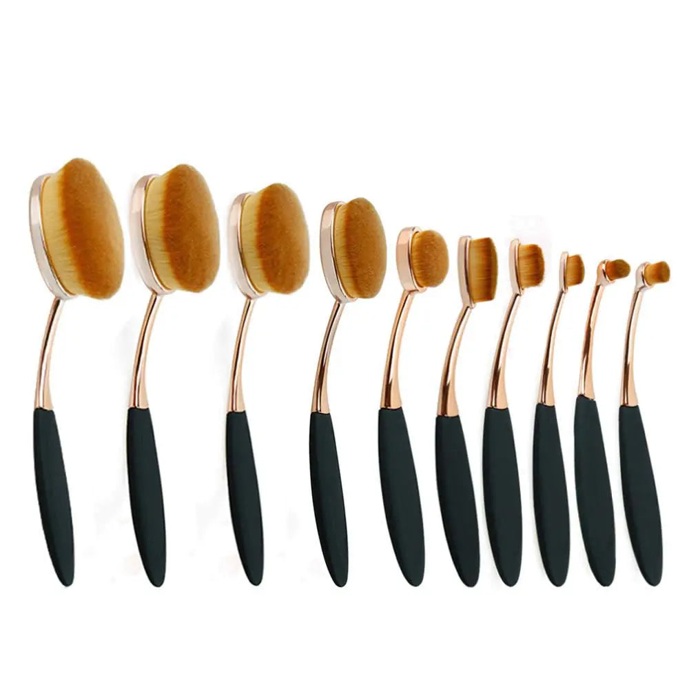 Expert Beauty 10-Piece Oval Brush Set
