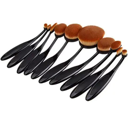 Expert Beauty 10-Piece Oval Brush Set