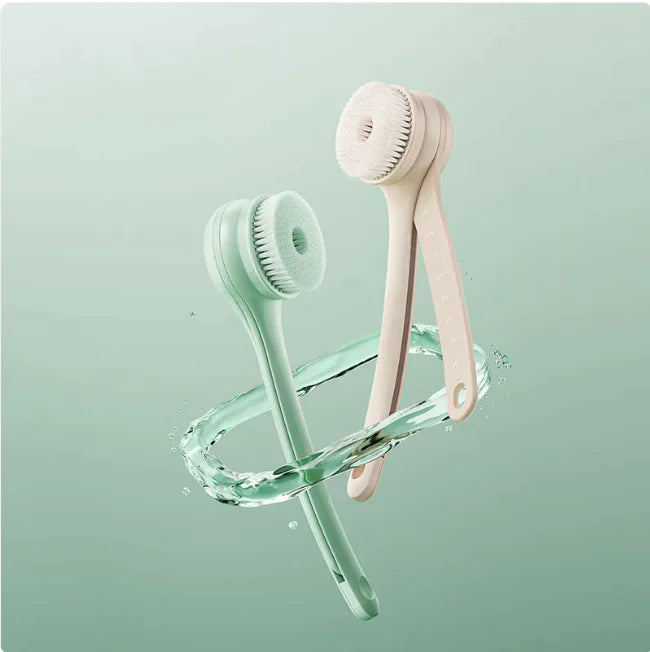 GlowEase Dual-Handle Shower Brush