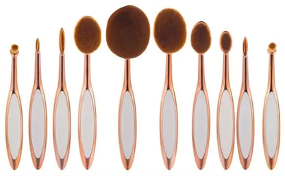 Expert Beauty 10-Piece Oval Brush Set