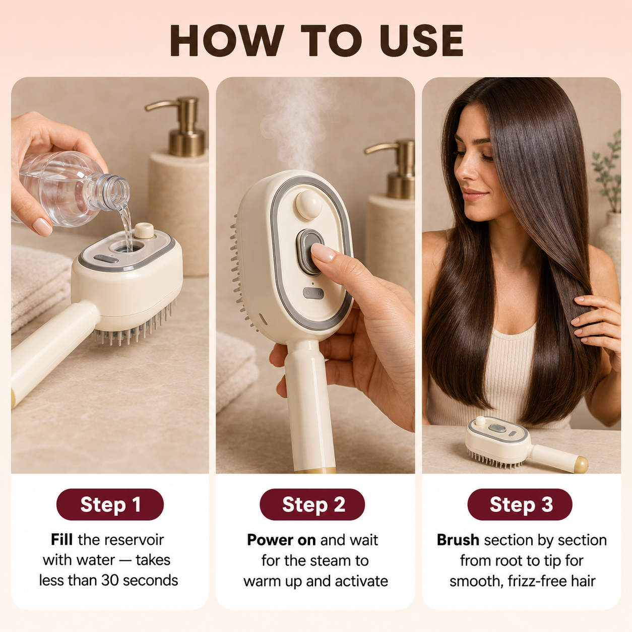NattiMist™ Electric Spray Hair Brush