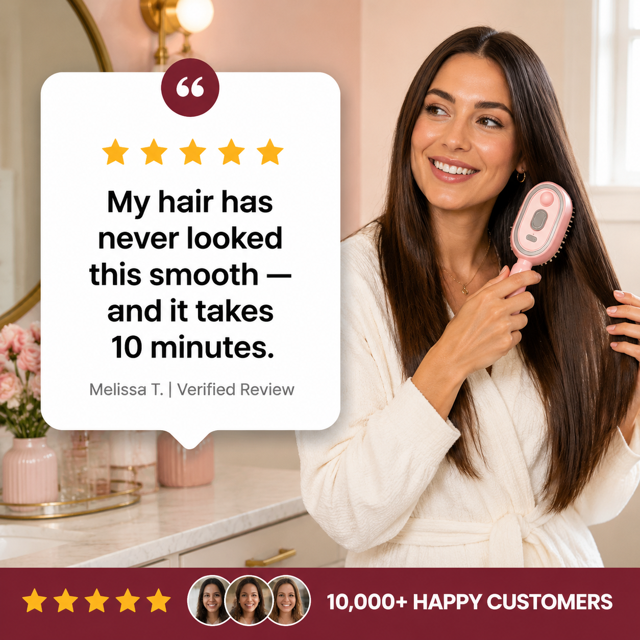 NattiMist™ Electric Spray Hair Brush