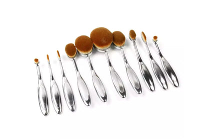 Expert Beauty 10-Piece Oval Brush Set